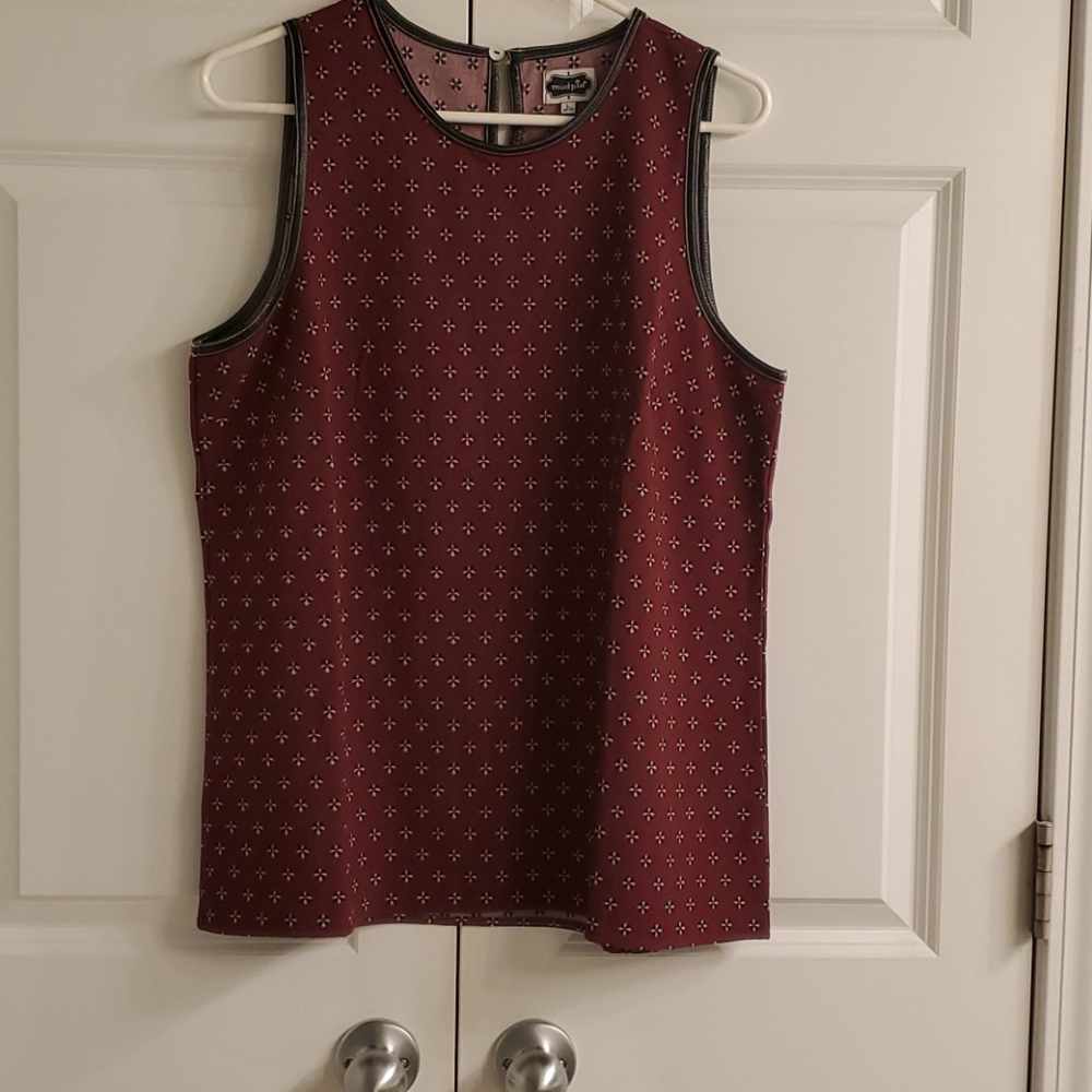 Women's Mud Pie Sleeveless Blouse Sz L